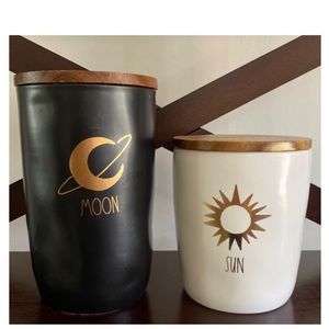 NEW Rae Dunn Moon and Sun Cellar Canister Set 🌞🌙